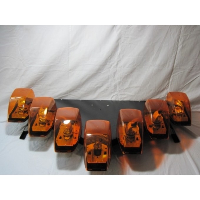 Rampa luminoasa in forma V - 6 rotoare si 1 lampa de lucru